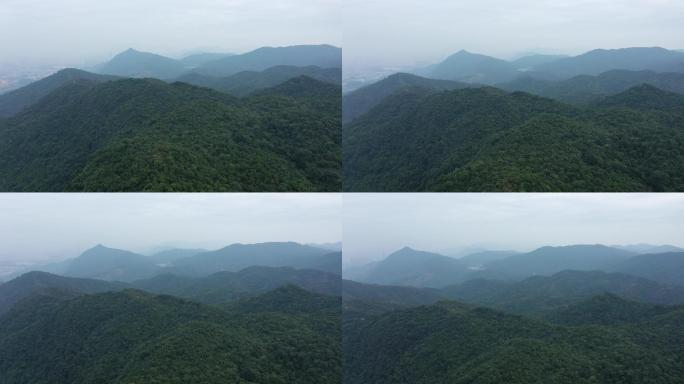 4k航拍深圳坪山马峦山山脉