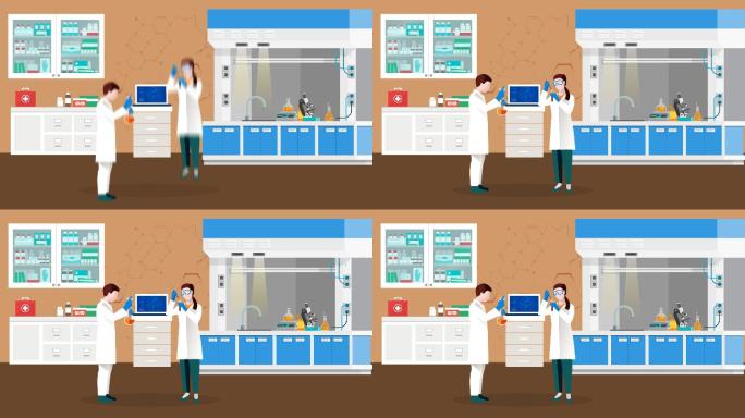 医学检测试验MG动画