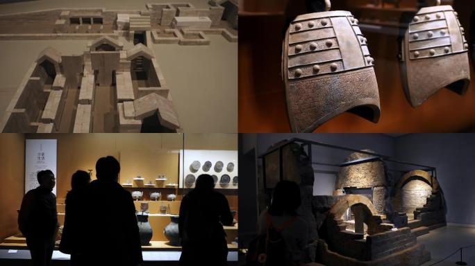 博物馆汉朝和六朝时期文物展示