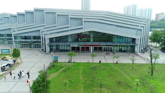 广州增持开发区新塘客运站航拍