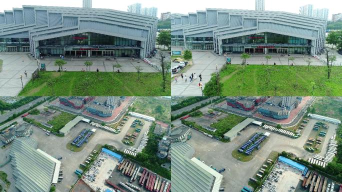 广州增持开发区新塘客运站航拍