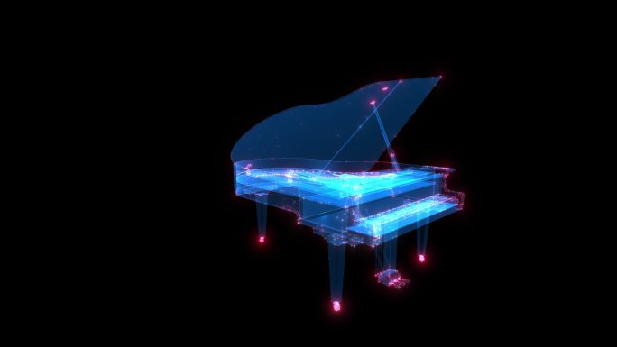 4k全息投影钢琴