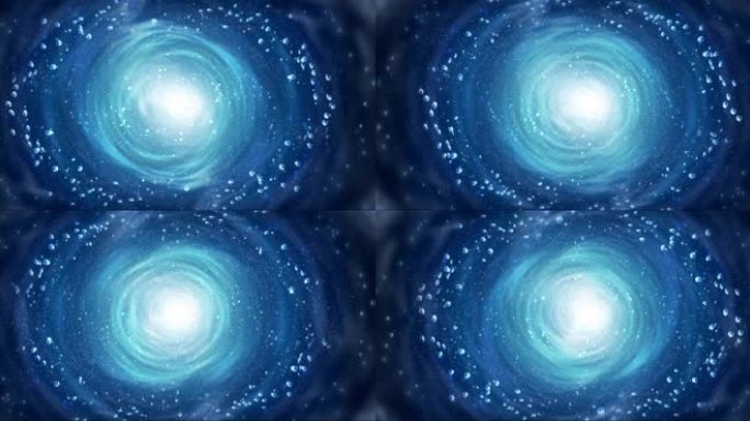 粒子时空隧道蓝色梦幻-带通道