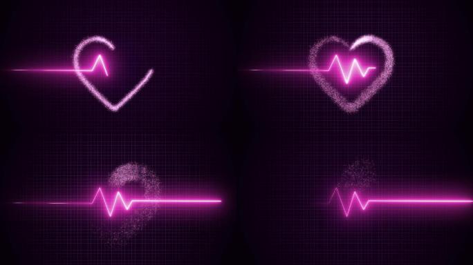 心脏心跳电波心电图心电图示意图心