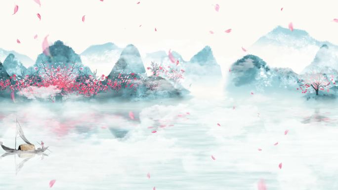 林心如版《落花》唯美古风背景