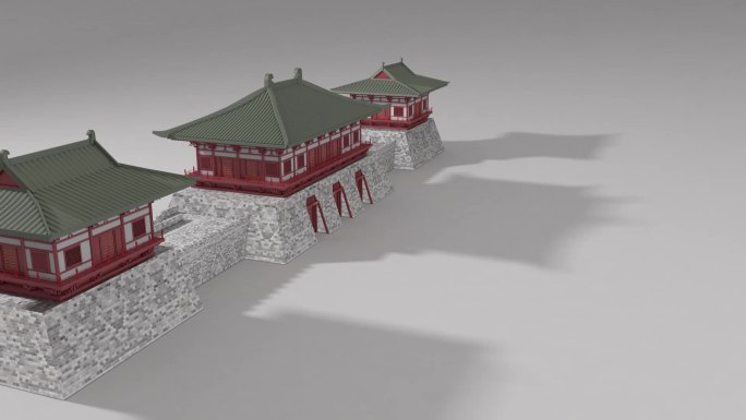 洛阳定鼎门建筑模型