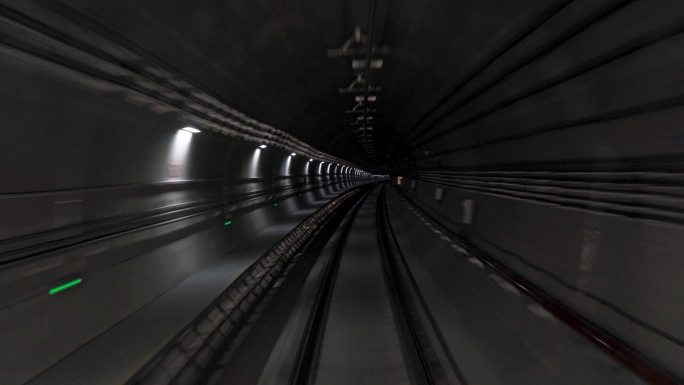 地铁隧道实拍素材
