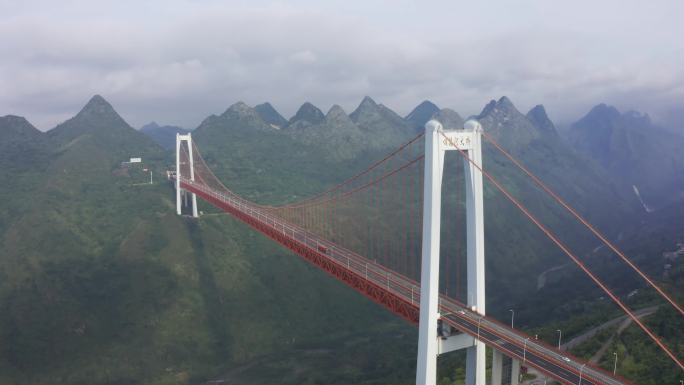 贵州4K坝陵河大桥航拍