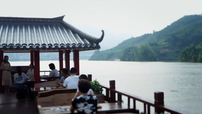 汉江游轮观赏江景环境优美游客