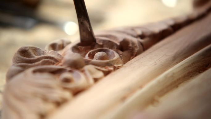 木工家具木匠雕花木板木材木头