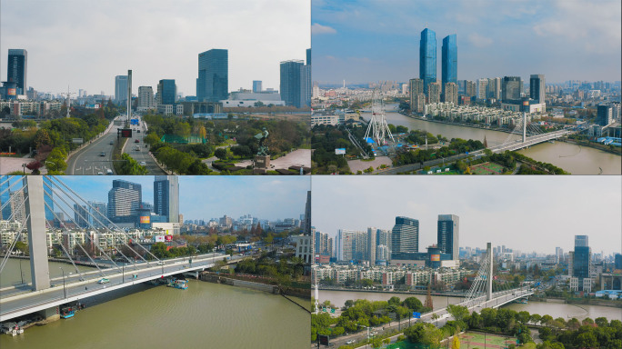 【4K】湖州市苕溪大桥航拍