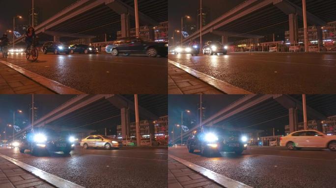 【4K】北京夜晚城市车流延时繁华