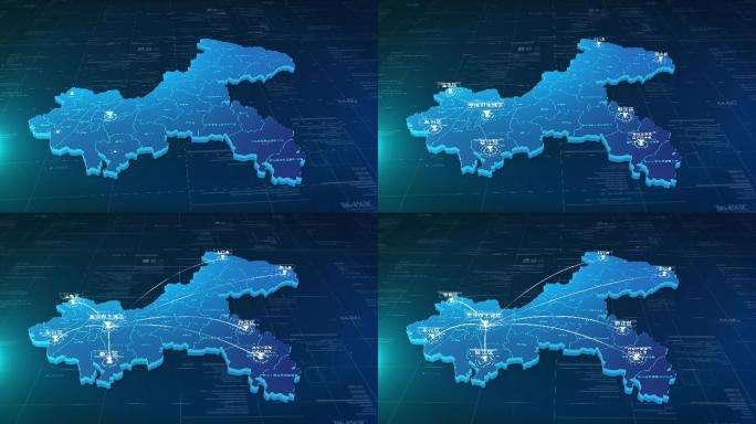 4K重庆科技地图