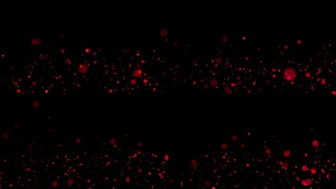 无缝循环4K红色粒子视频素材