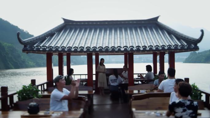 汉江游轮观赏江景环境优美游客