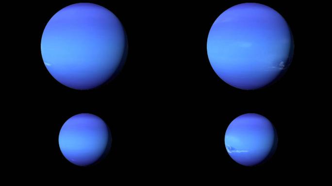 海王星旋转视频素材