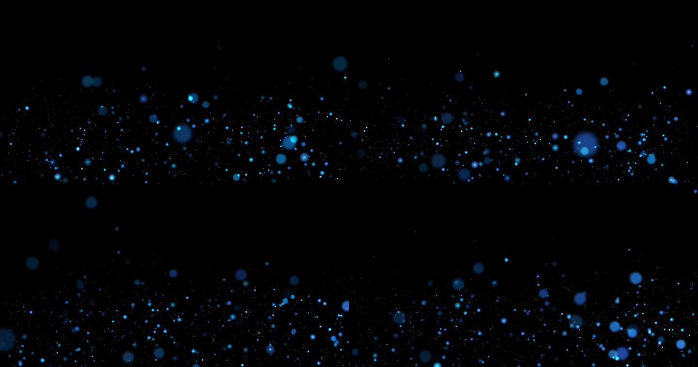 无缝循环4K蓝色粒子视频素材