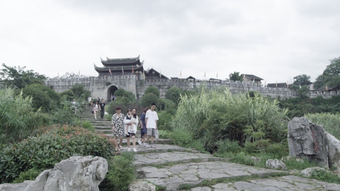 贵州青岩古镇地拍素材