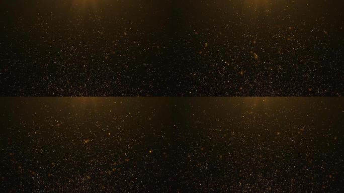 4K金色光效粒子光点素材