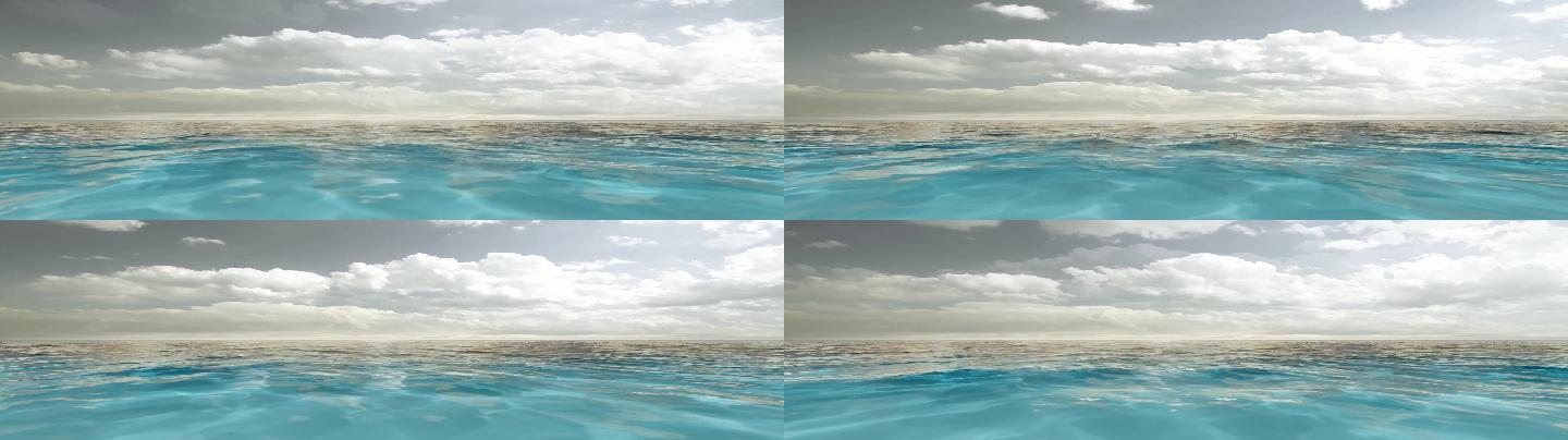 蓝色海洋大海无缝循环大海循环循环背