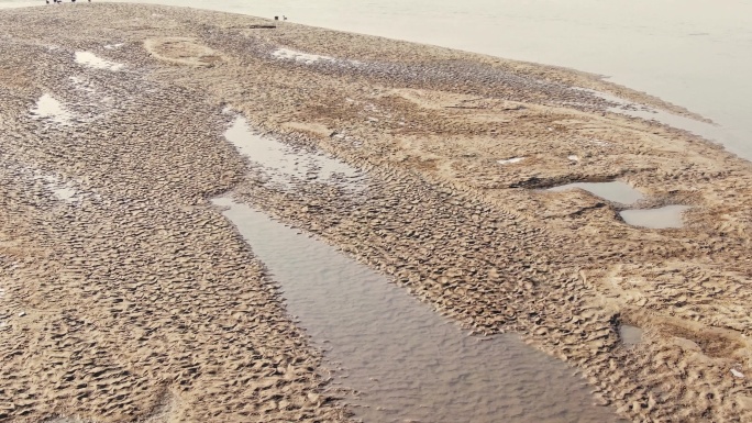 河流生态自然生物航拍