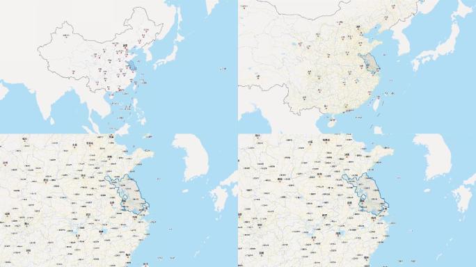 江苏省区域平面地图