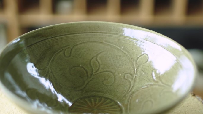 陶瓷碗、珠光青瓷碗、复古风格碗