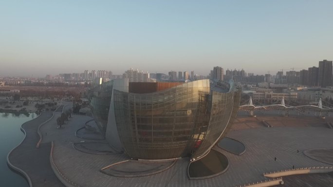徐州音乐厅航拍风景城市