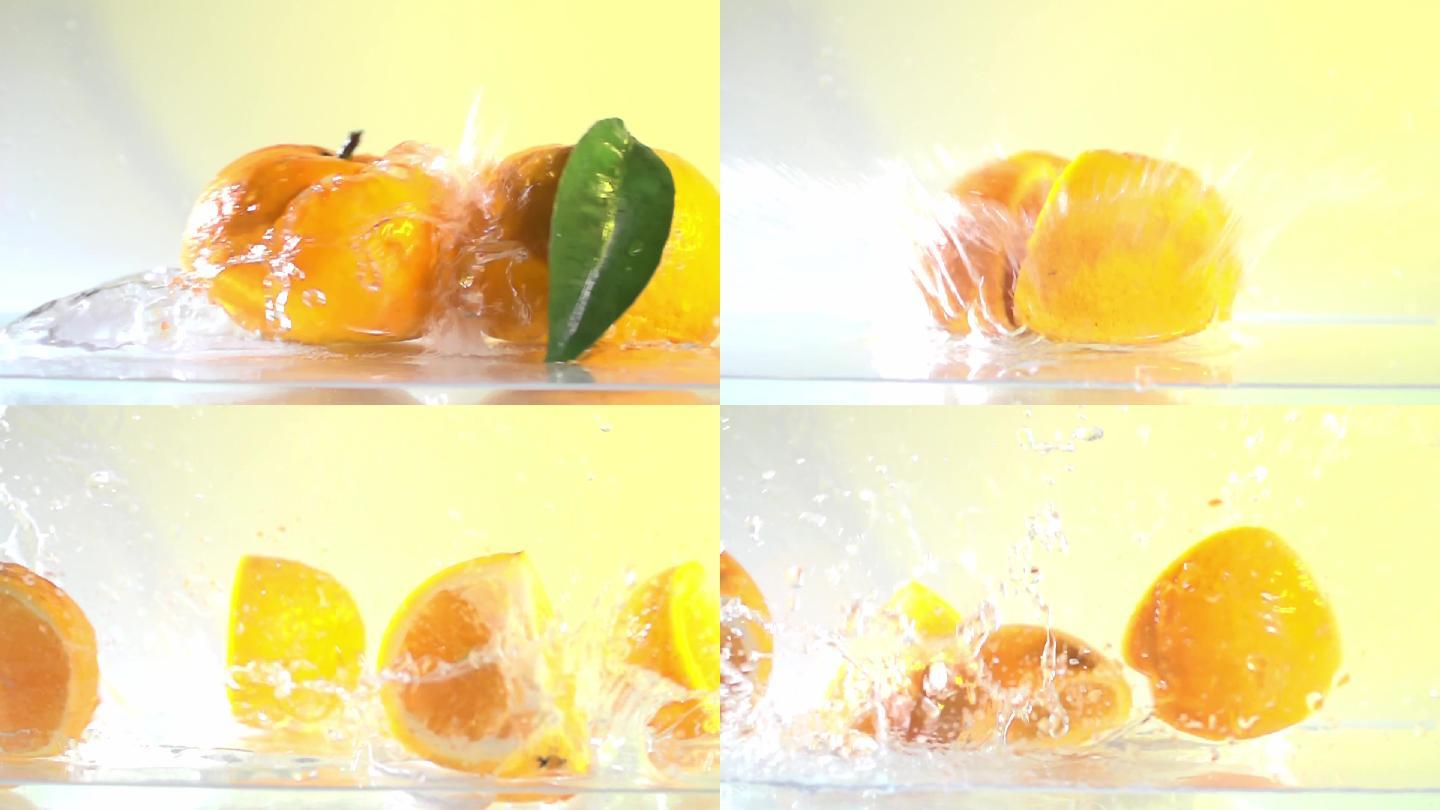 柑橘橘子水果橙子脐橙果汁素材