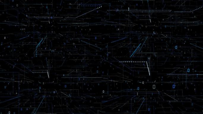 【透明通道】数字网格线条-4k