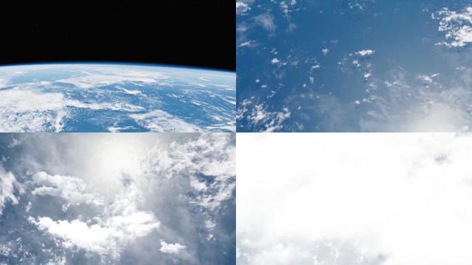 俯冲地球穿梭地球通道视频素材