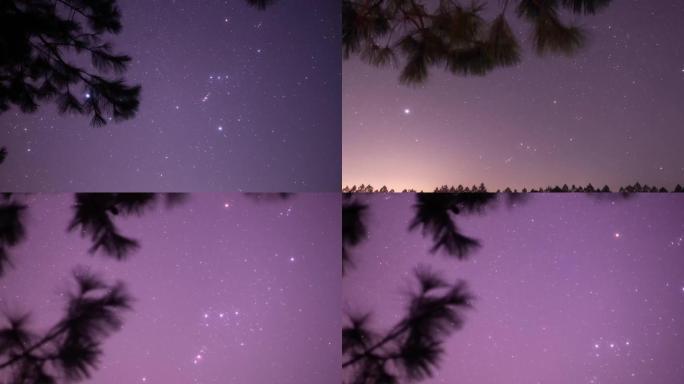 猎户星座星空延时摄影三段4K