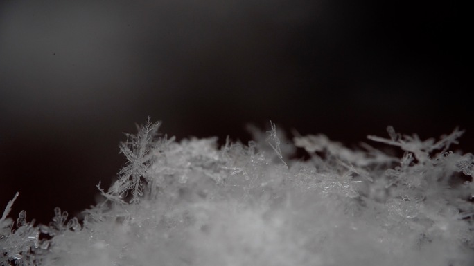 雪花微距特写