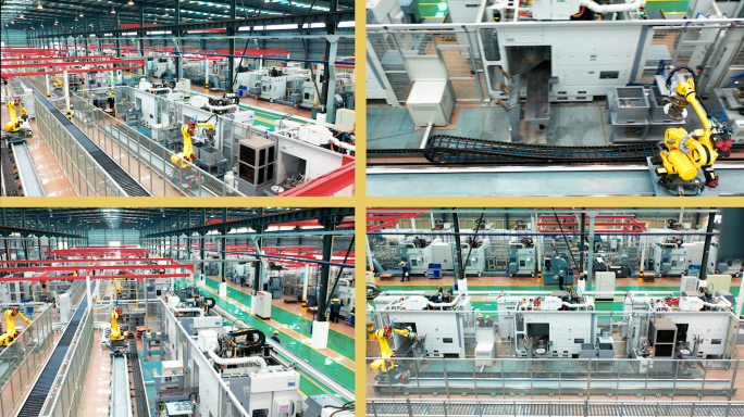 工业自动化生产线通用4k素材