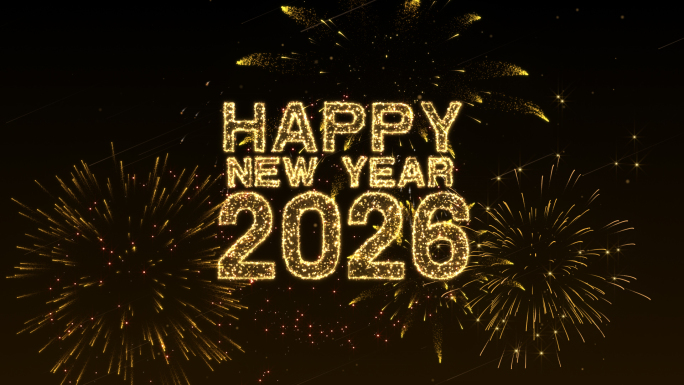 2026马年烟花跨年倒计时AE模板