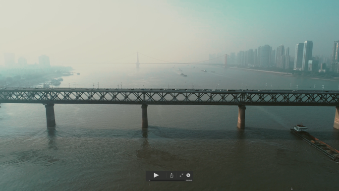 武汉长江大桥，4K原创，原色和调色各一份