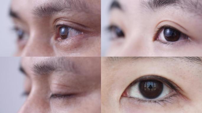 眼睛特写，清澈明亮的眼睛4k视频素材