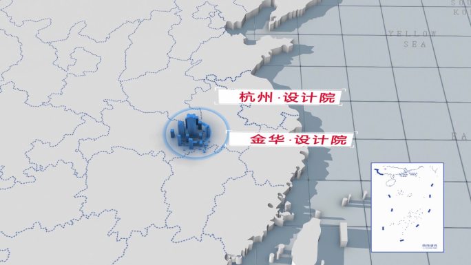 商务三维地图企业分公司地图分布