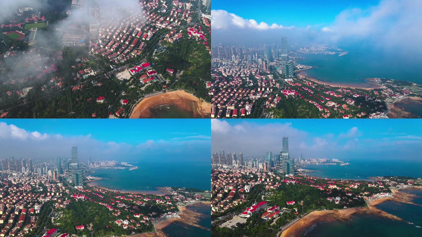 【4k原创】航拍城市云层之上俯瞰城市