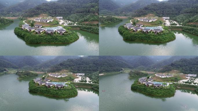 民宿酒店度假水库山泉水泳池私密温泉泡池