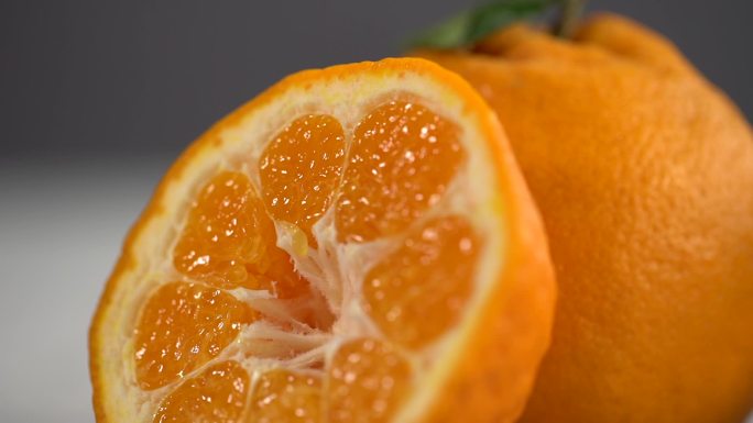水果春见柑橘棚拍肉质