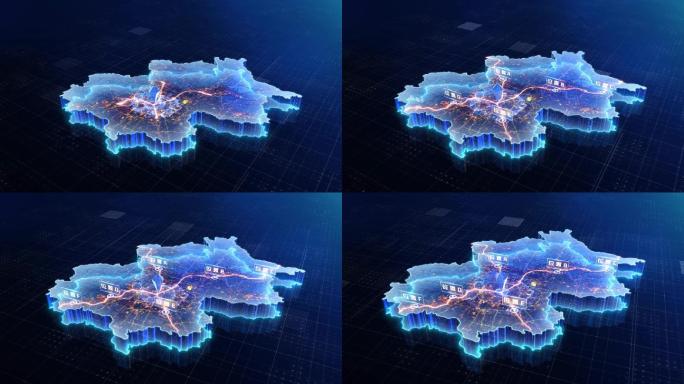 北京市玻璃质感三维地图
