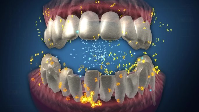 除菌斑脱牙石补充牙营养使萎缩的牙龈再生