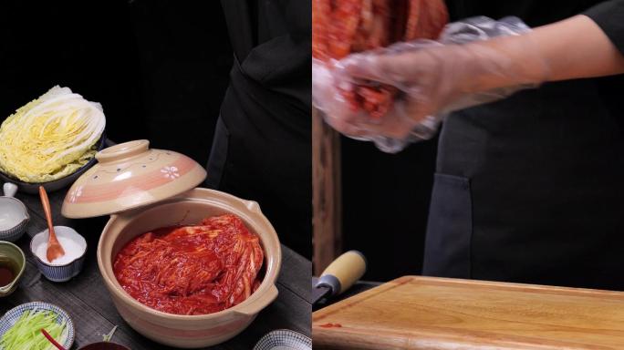 韩国泡菜制作过程