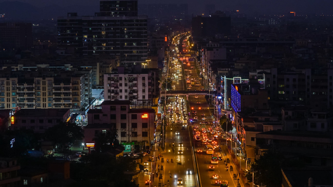 各种车流夜景延时