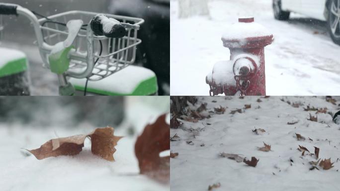 冬日城市下雪1