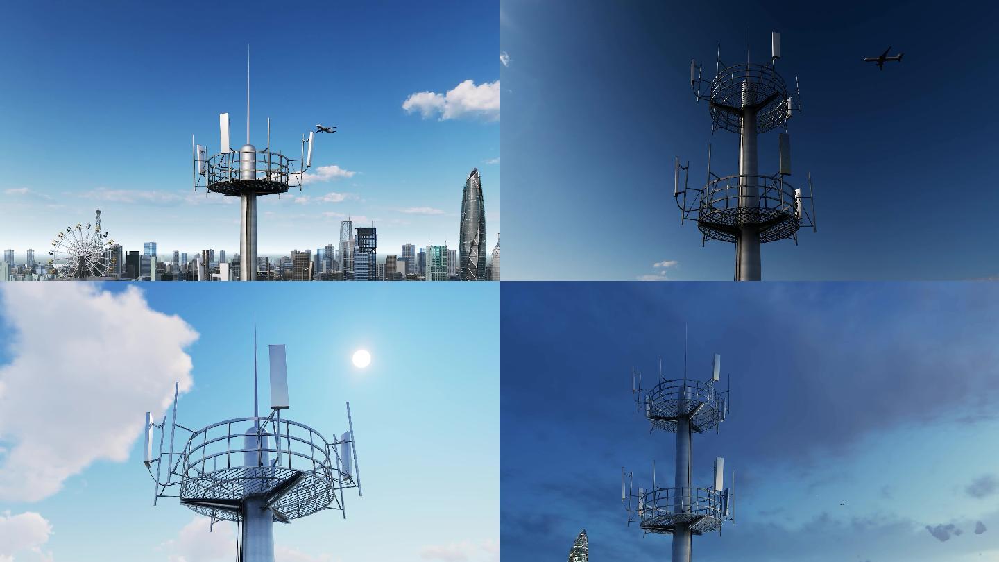 5G基站-华为基站_城市信号发射塔