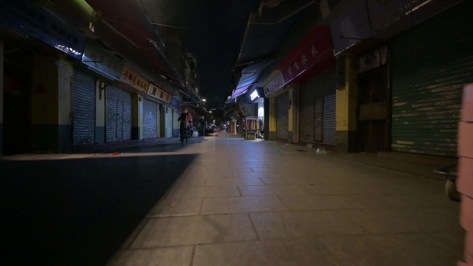 2020年广州市及第街小巷夜景