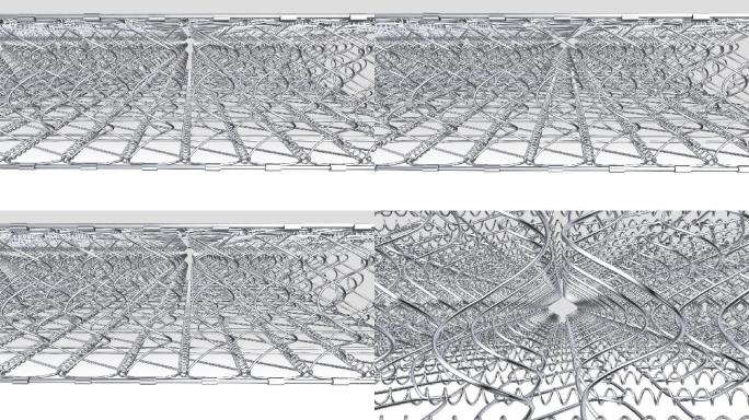 科技3d弹簧床垫内部结构视频