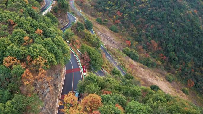 安徽宁国桃岭公路山路皖南川藏线航拍